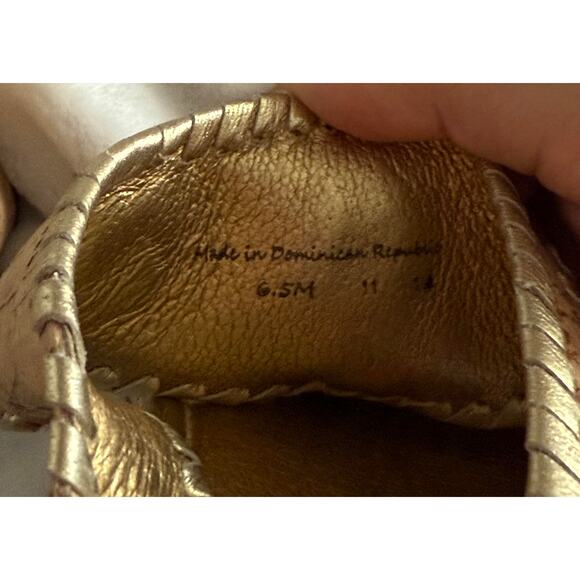 Marbella Wedge Sandal in Cork and Gold by Jack Rogers Size 6.5/6 1/2 - Picture 7 of 10